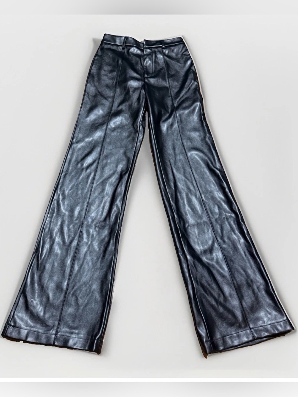 boa. Because of Alice Faux Leather High Waist Wide Leg Pants XS